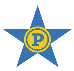 Polaris logo blue star